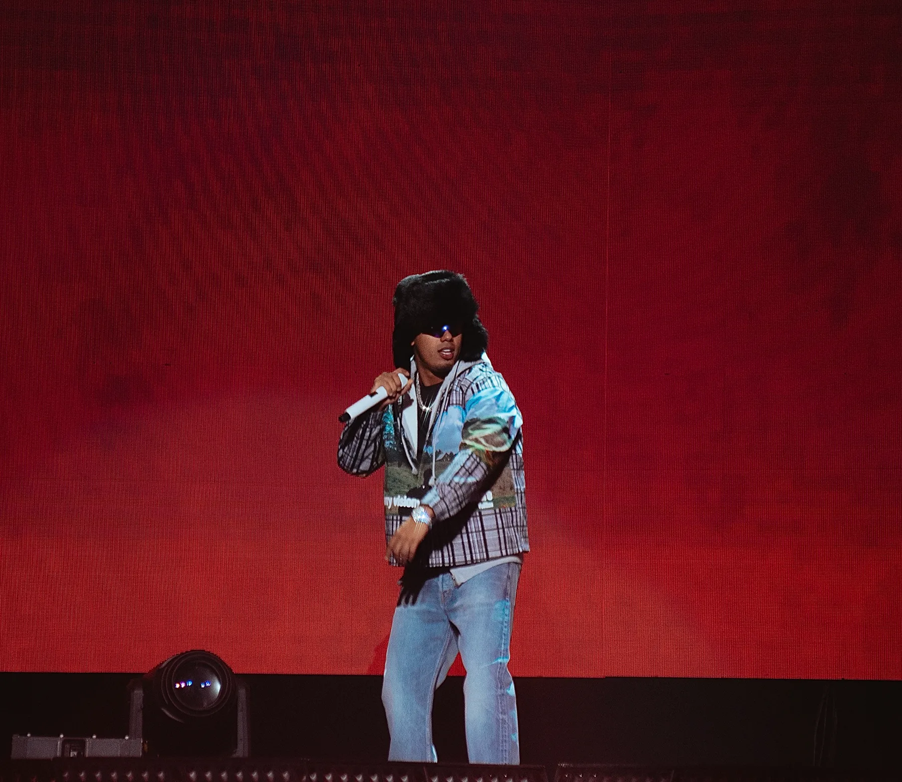 concert and artist photography — Myke Towers at Smart Financial Centre.