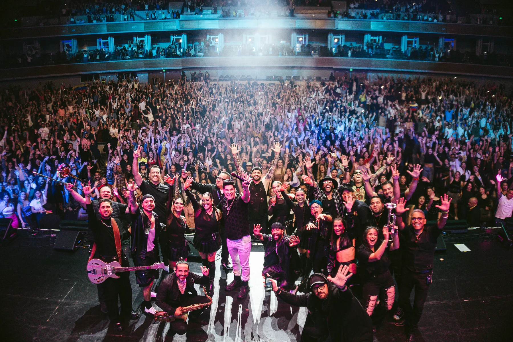 concert and artist photography — Chino & Nacho at Smart Financial Centre.