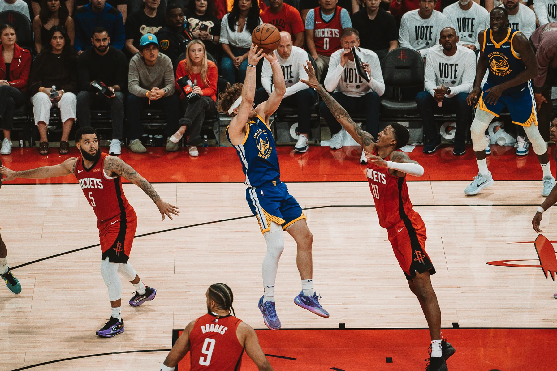 NBA basketball coverage — Regular-season action frame.